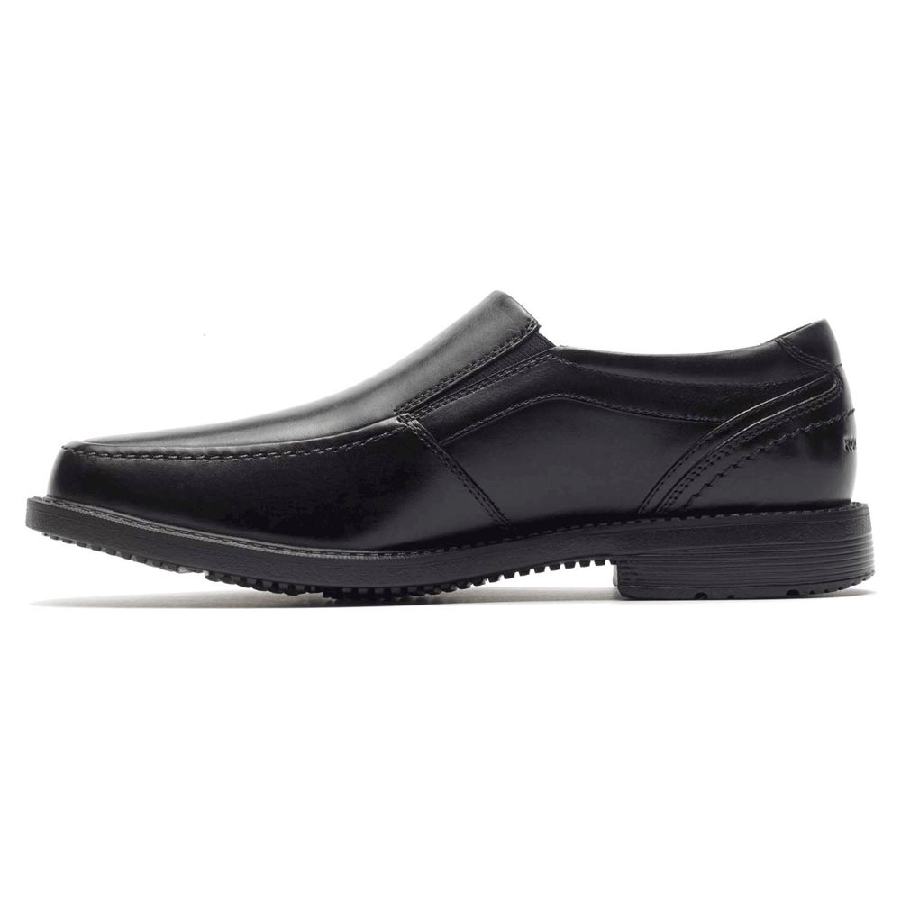Rockport Slip-On Herr Svarta - Style Leader 2 Moc Toe - KDVQT2395